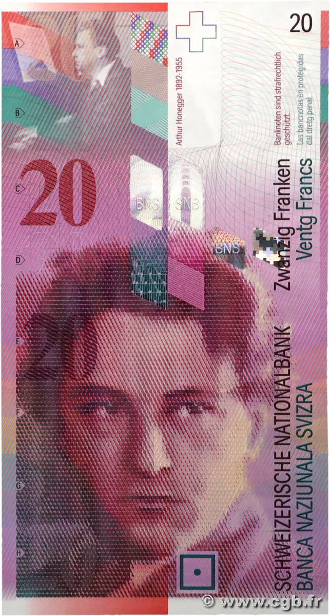 20 Francs SUISSE  1994 P.68a UNC