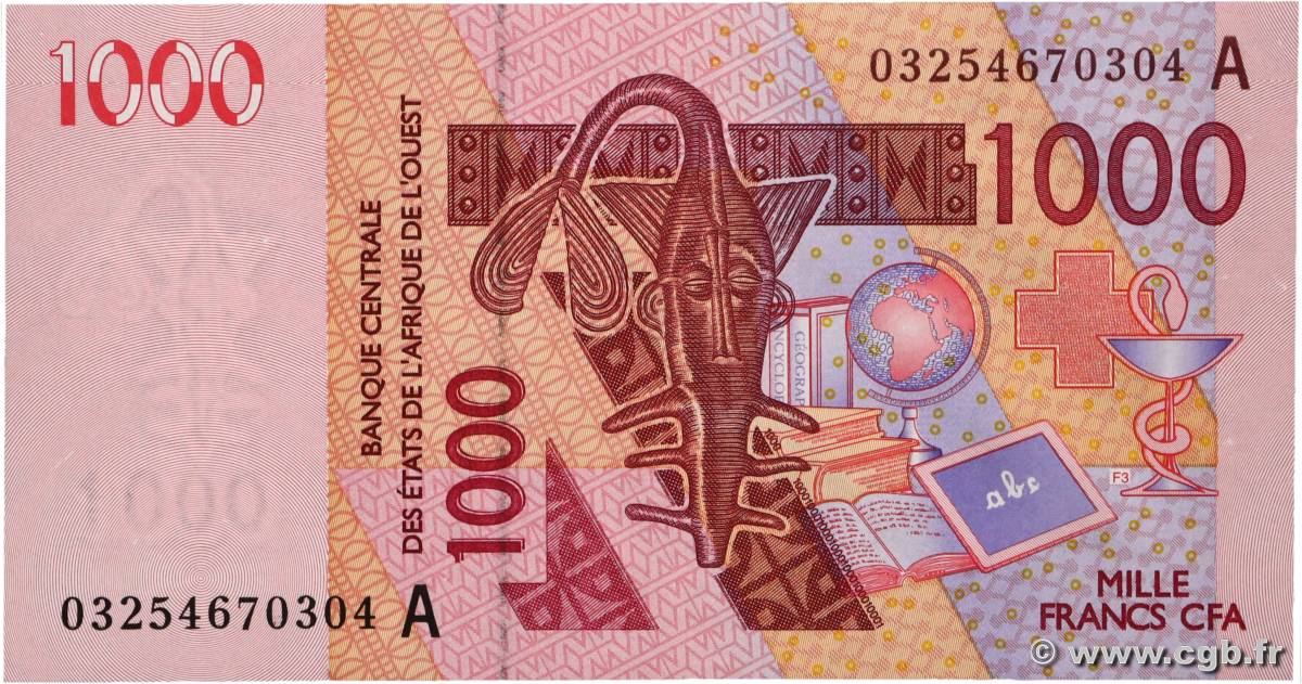 1000 Francs WEST AFRICAN STATES  2003 P.115Aa UNC