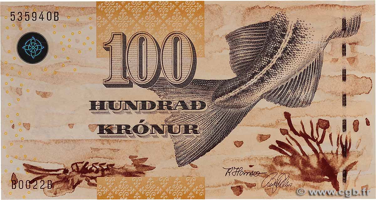 100 Kronur ÎLES FEROE  2002 P.25 NEUF