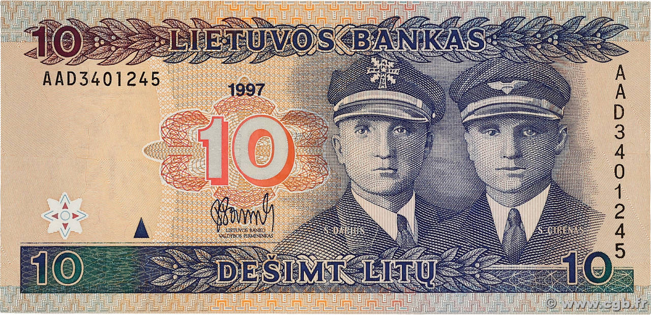 10 Litu LITUANIE  1997 P.59 NEUF