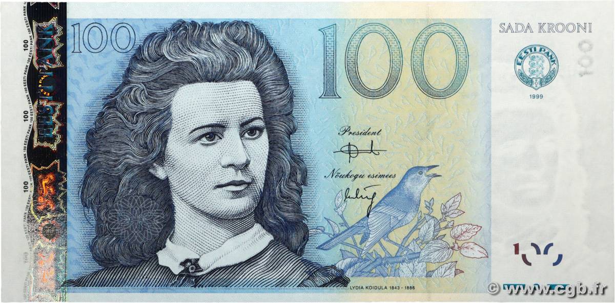 100 Krooni ESTONIA  1999 P.82a UNC