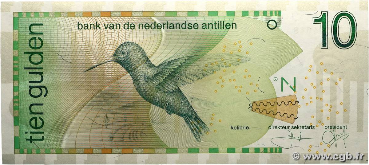 10 Gulden NETHERLANDS ANTILLES  2006 P.28d UNC