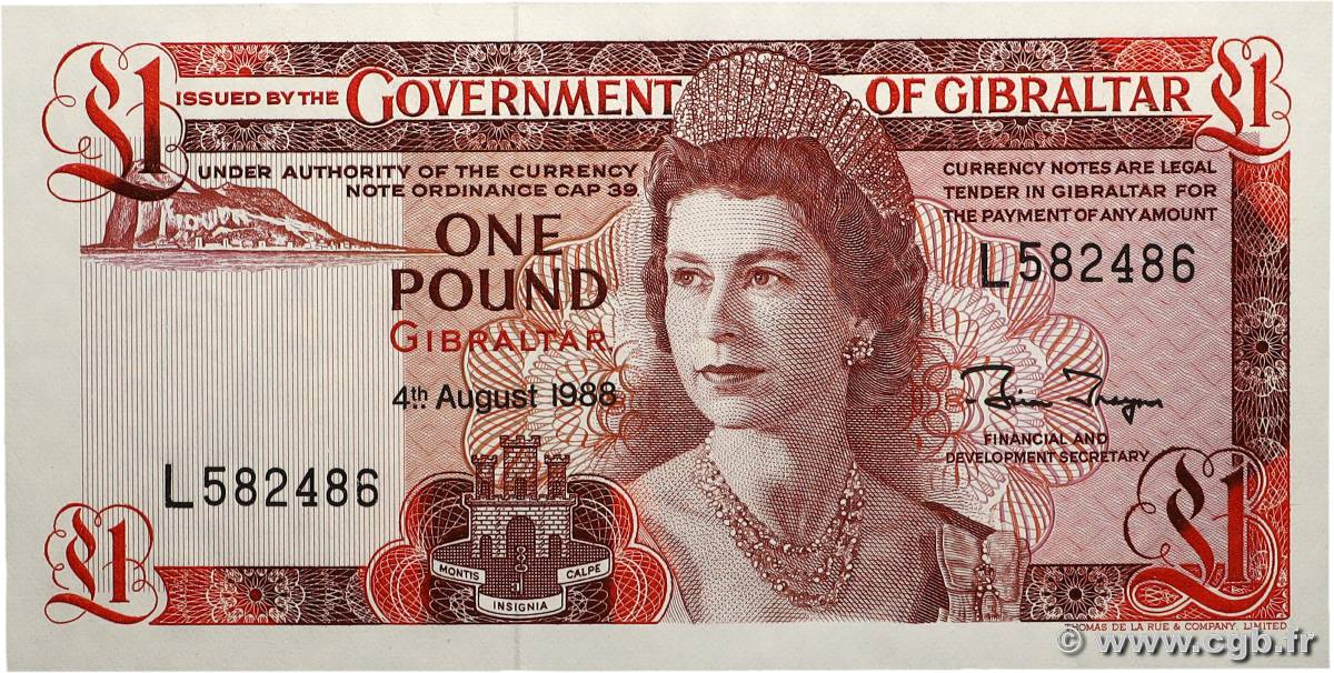 1 Pound GIBRALTAR  1988 P.20e  pr.NEUF