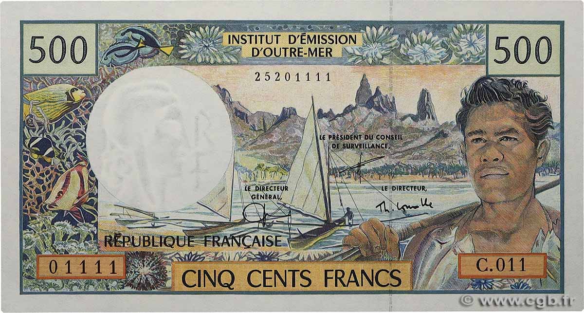 500 Francs Numéro spécial FRENCH PACIFIC TERRITORIES  2000 P.01e FDC