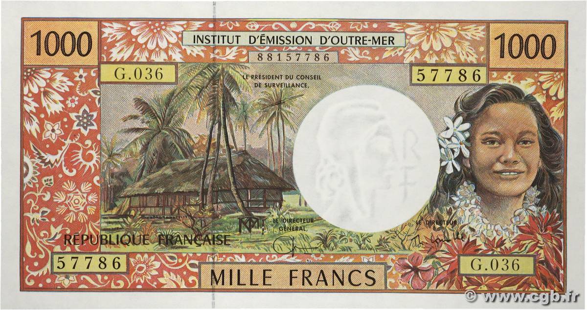 1000 Francs POLYNÉSIE, TERRITOIRES D OUTRE MER  2002 P.02h NEUF