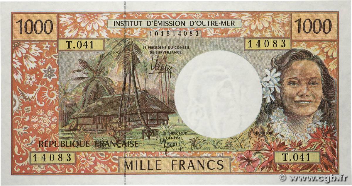 1000 Francs POLYNÉSIE, TERRITOIRES D OUTRE MER  2010 P.02k pr.NEUF