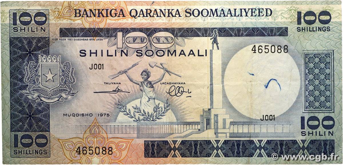 100 Shilin SOMALIE  1975 P.20 TB