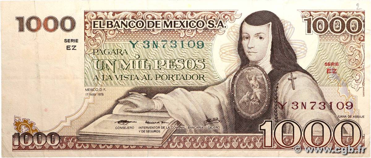 1000 Pesos MEXIQUE  1979 P.070b TTB