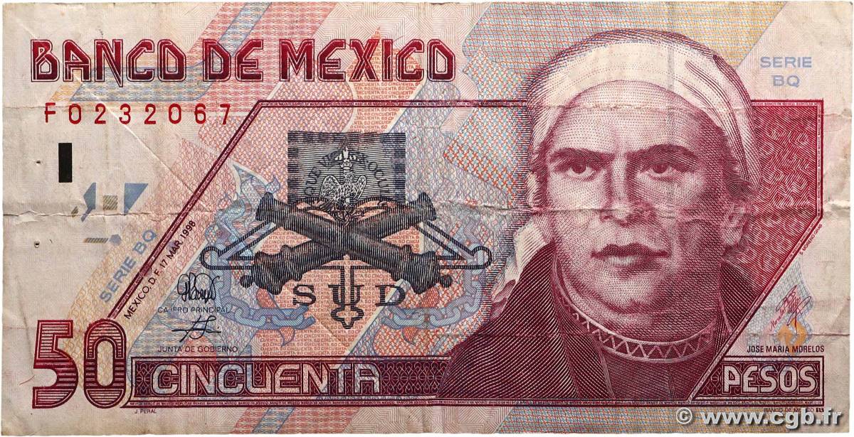 50 Pesos MEXIQUE  1998 P.107a TB