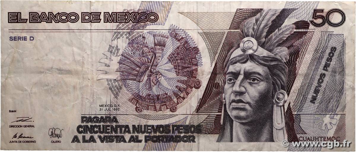 50 Nuevos Pesos MEXIQUE  1992 P.097 TB