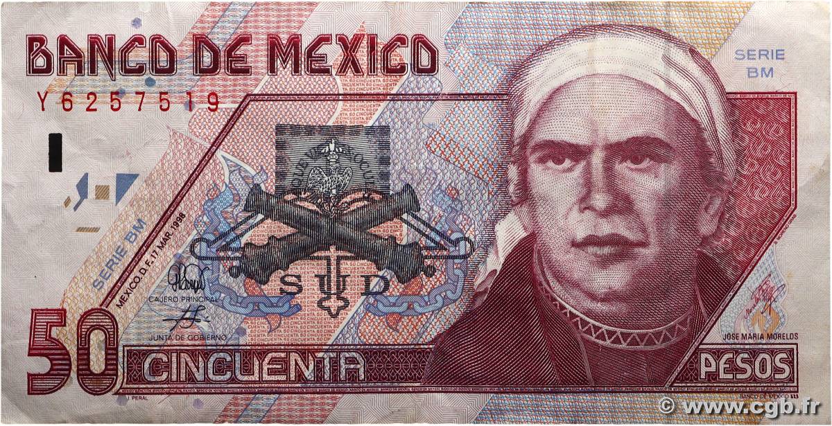 50 Pesos MEXIQUE  1998 P.107a TTB