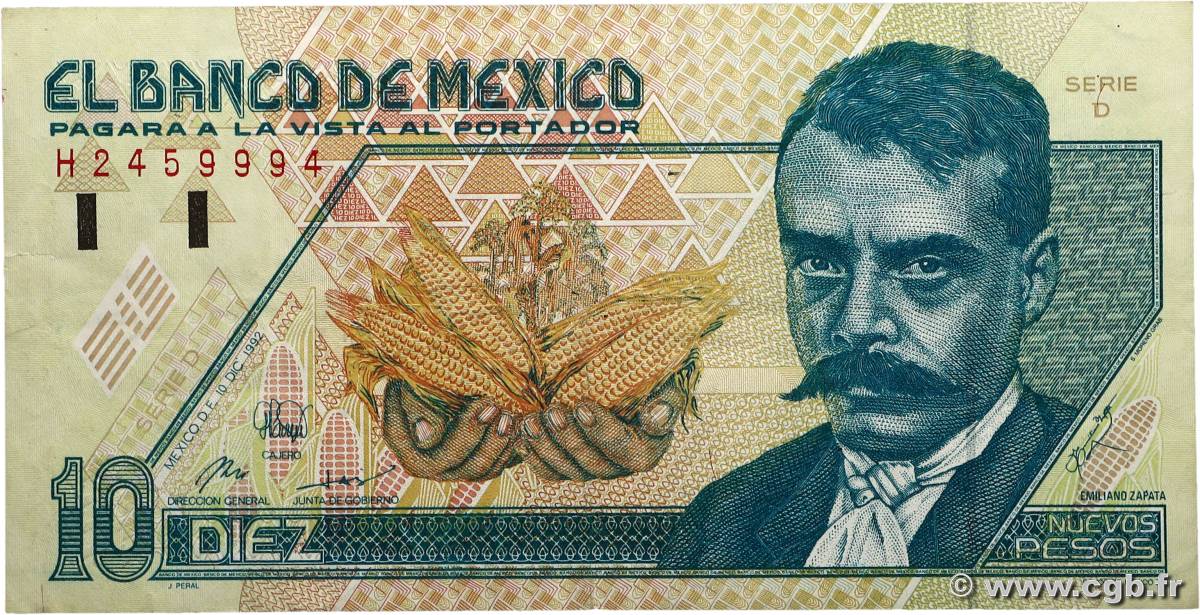 10 Nuevos Pesos MEXIQUE  1992 P.099 TTB