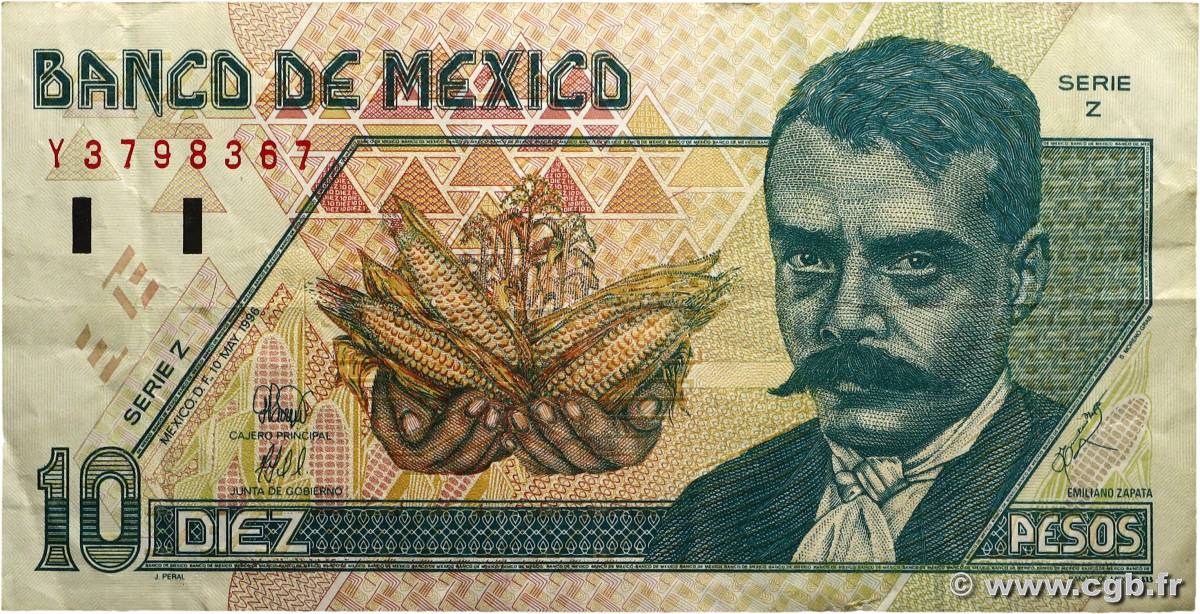 10 Pesos MEXIQUE  1996 P.105b TB+