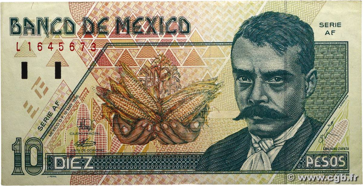 10 Pesos MEXIQUE  1996 P.105b TTB