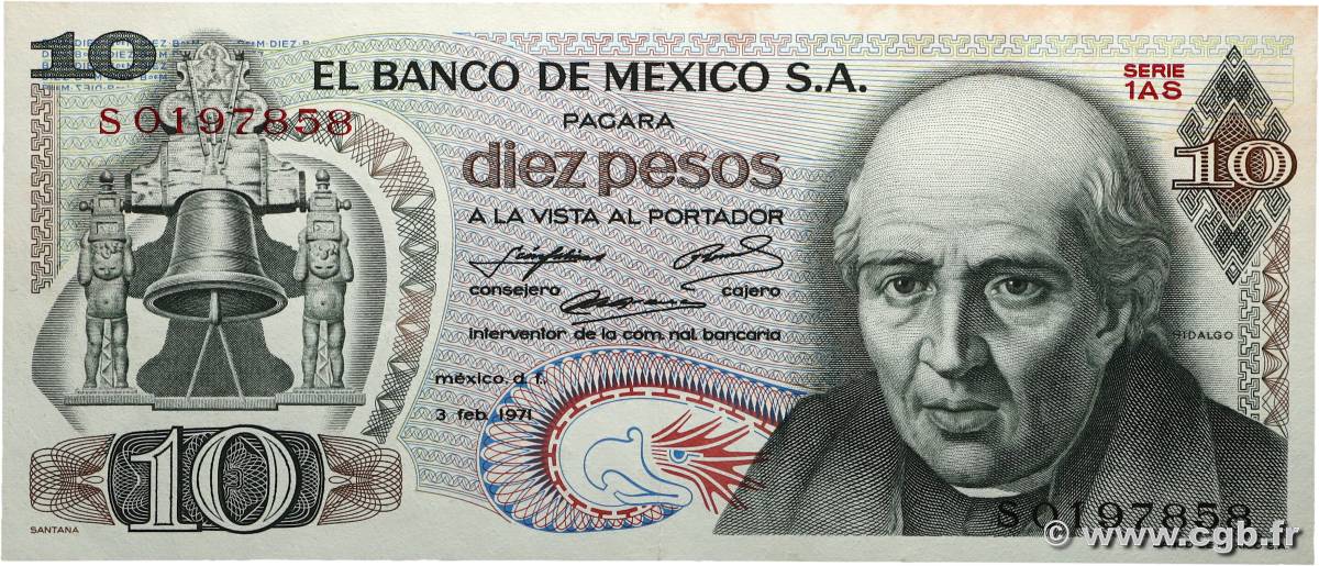 10 Pesos MEXIQUE  1971 P.063d SUP+