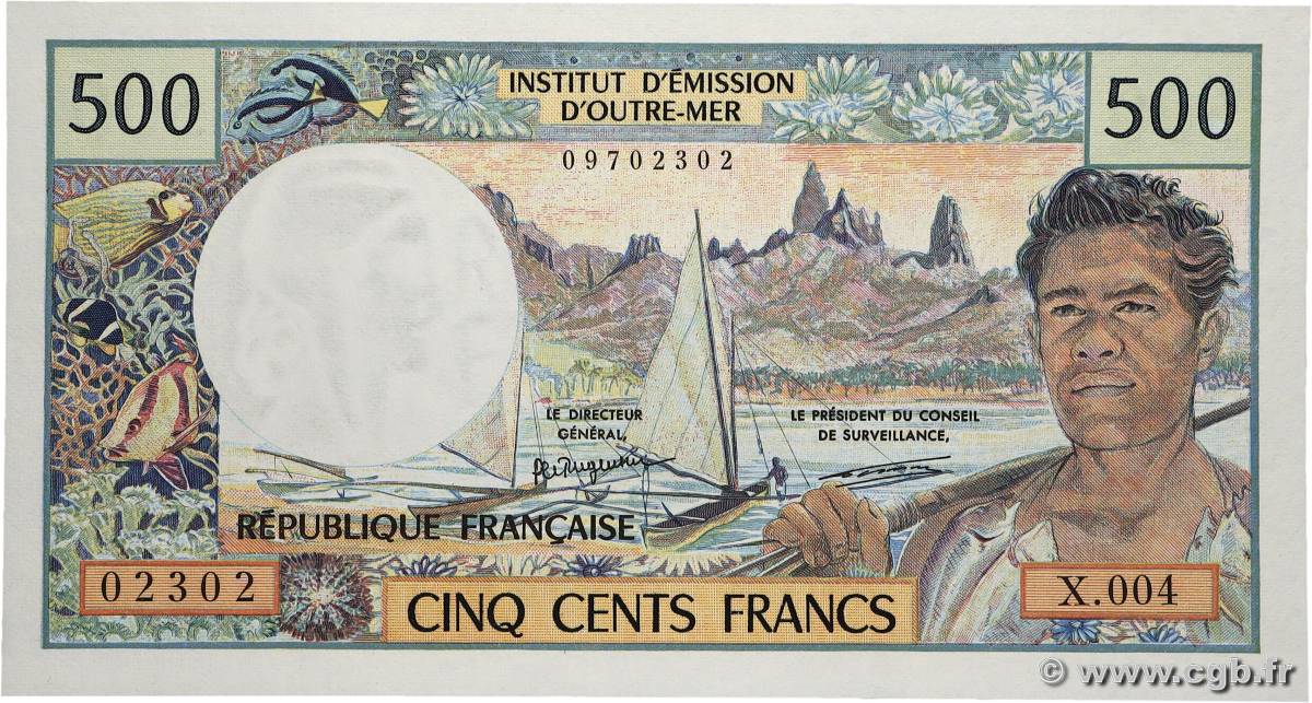 500 Francs POLYNÉSIE, TERRITOIRES D&nbsp;OUTRE MER  1992 P.01a NEUF