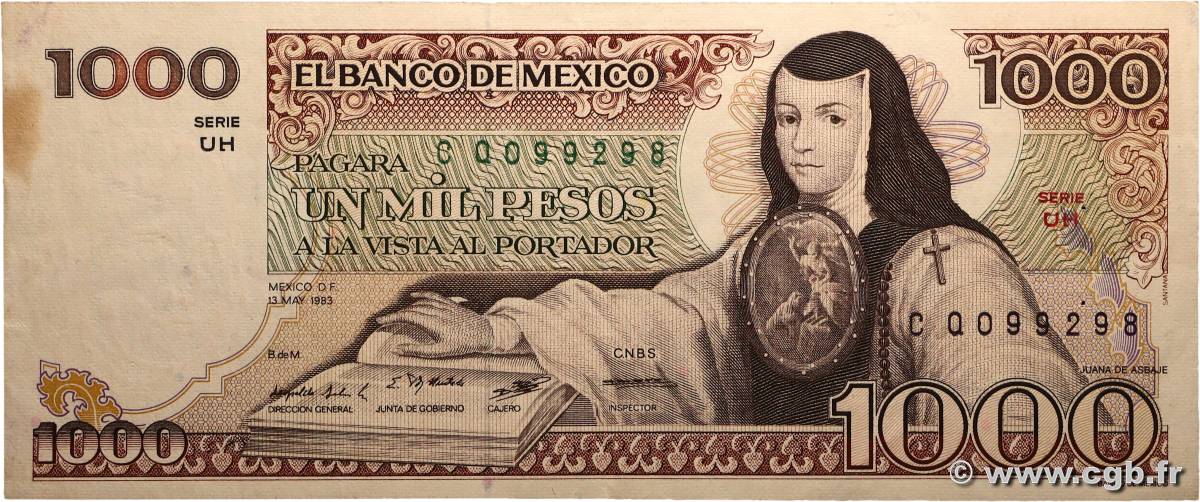 1000 Pesos MEXIQUE  1983 P.080a TTB