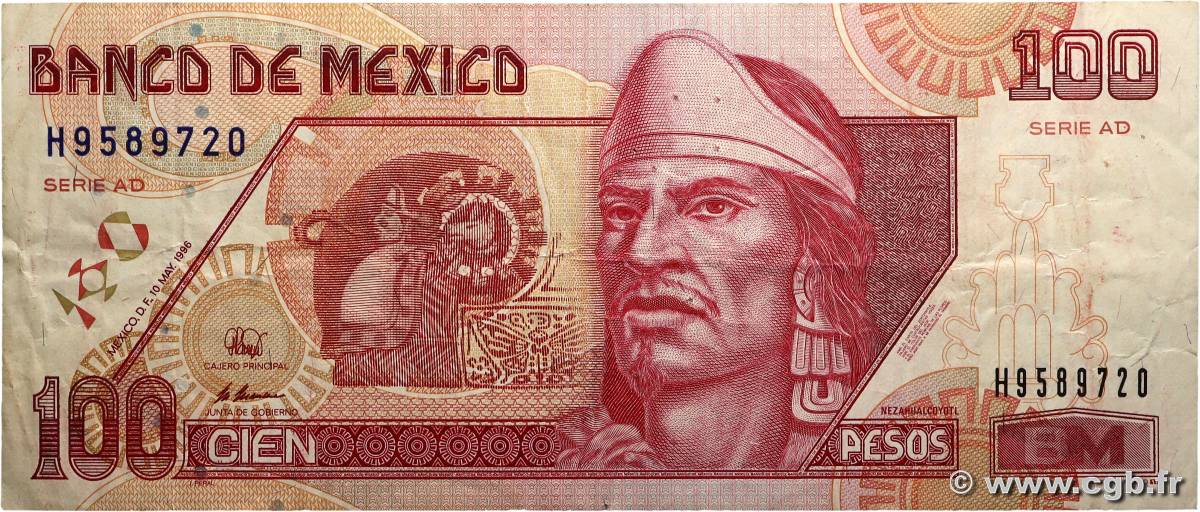 100 Pesos MEXICO  1966 P.108b fSS