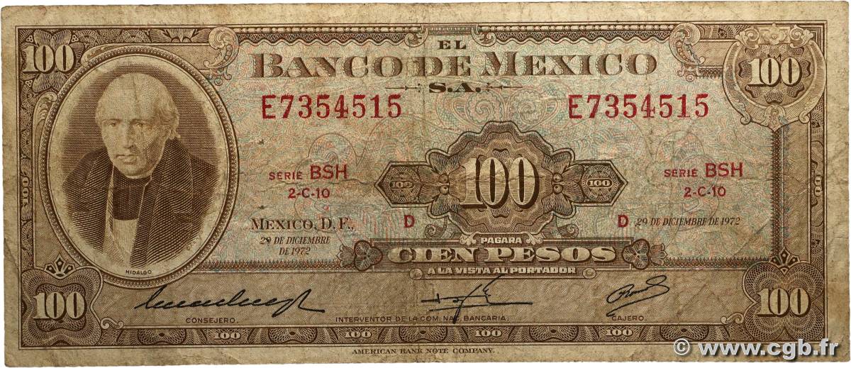 100 Pesos MEXICO  1972 P.061h G