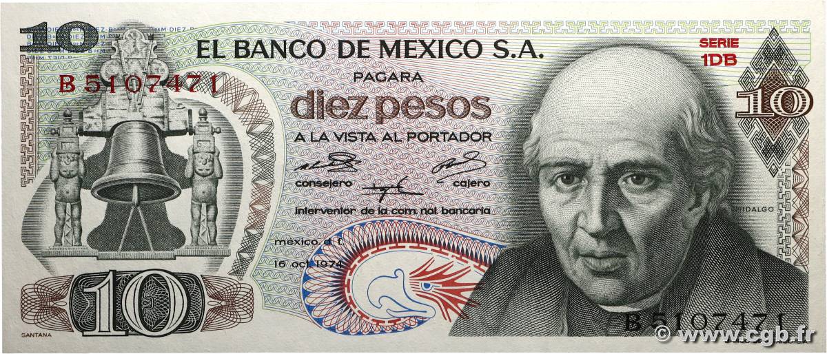10 Pesos MEXIQUE  1974 P.063g SUP+