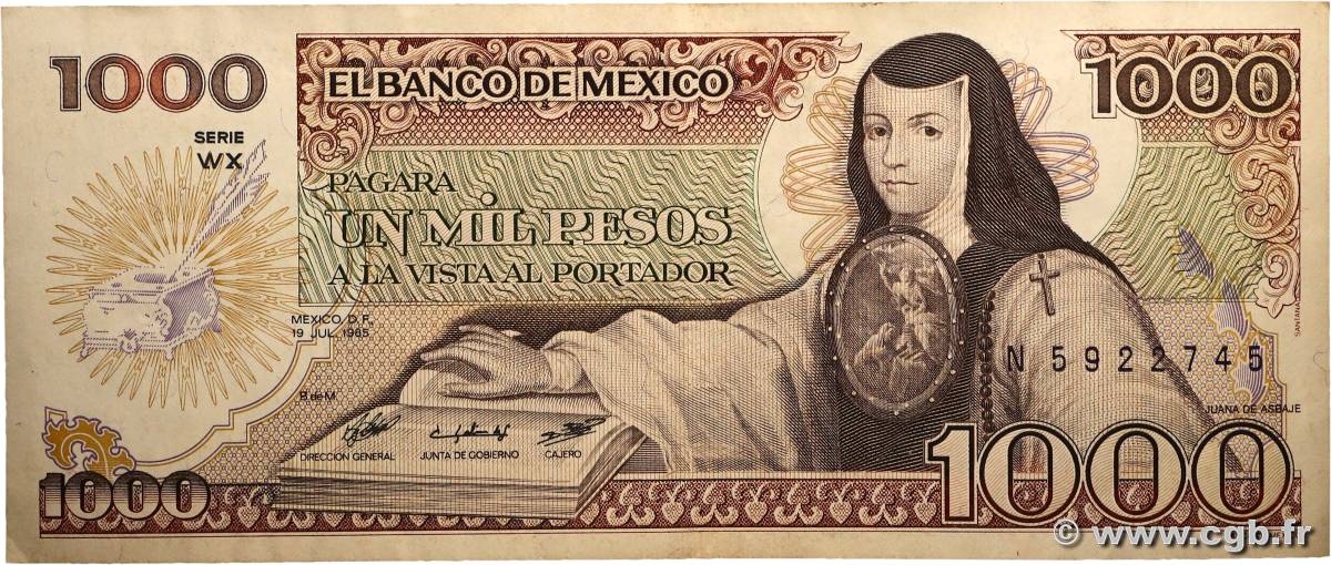 1000 Pesos MEXIQUE  1985 P.085 SUP