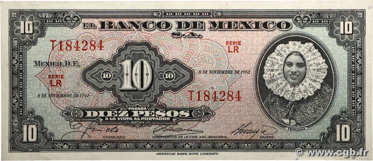 10 Pesos MEXIQUE  1961 P.058i SUP+