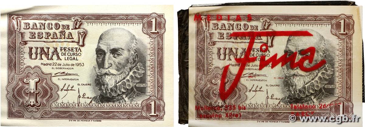 100 Pesetas Publicitaire SPAIN  1953 P.144 AU