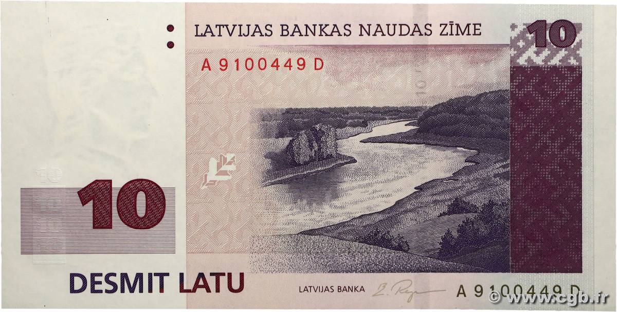 10 Latu LATVIA  2000 P.50 UNC-