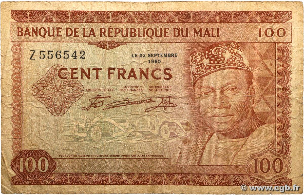 100 Francs MALI  1960 P.07a B