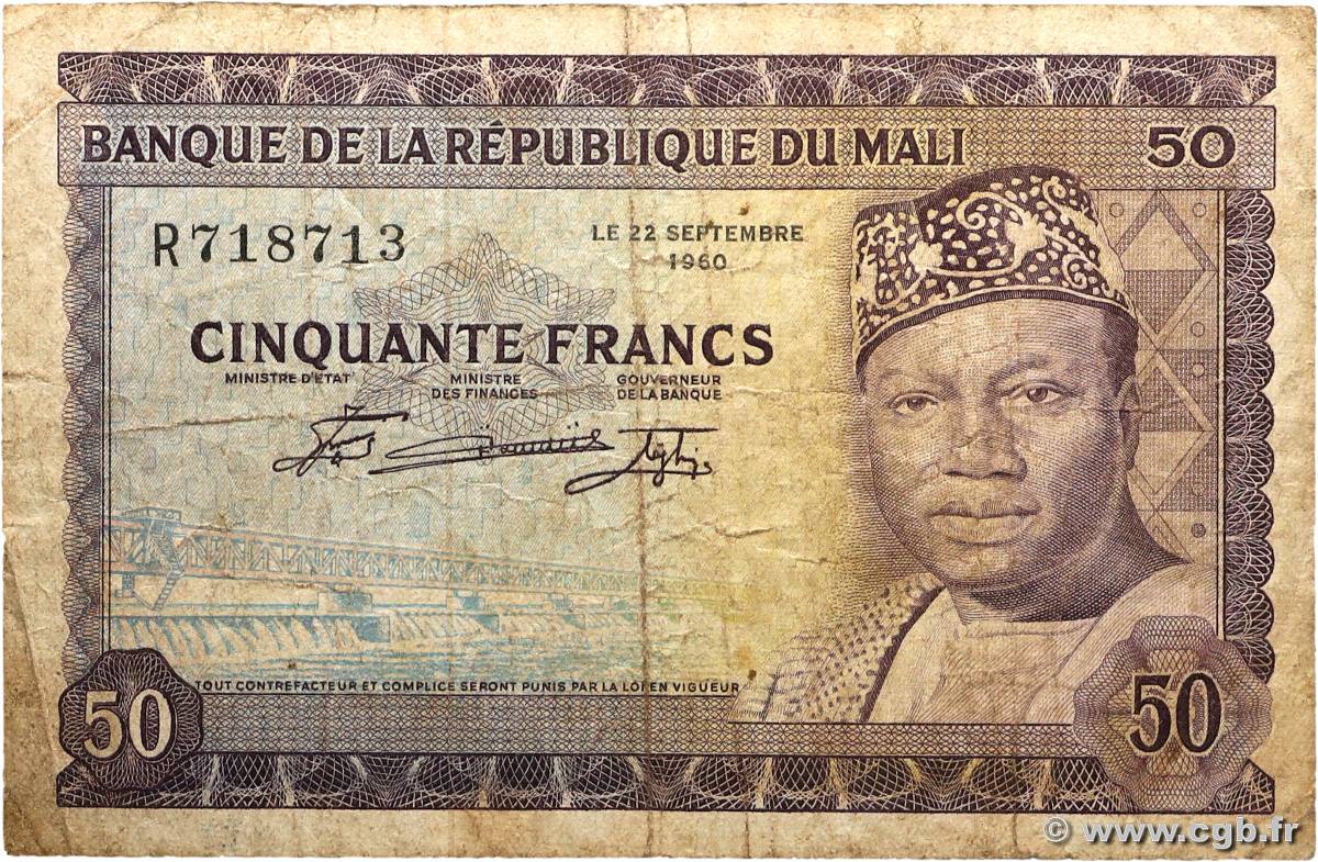 50 Francs MALI  1960 P.06 G