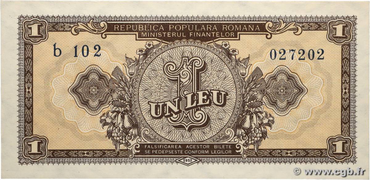 1 Leu RUMANIA  1952 P.081b SC