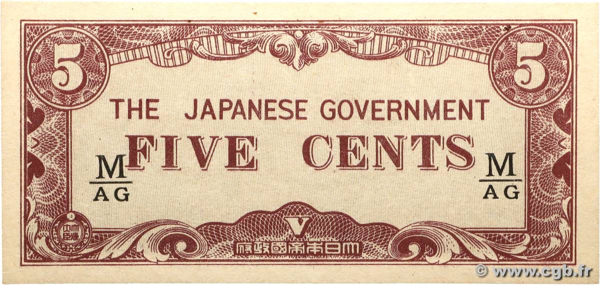 5 Cents MALAYA  1942 P.M02b pr.NEUF