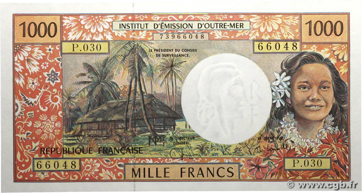 1000 Francs POLYNÉSIE, TERRITOIRES D OUTRE MER  2002 P.02h NEUF