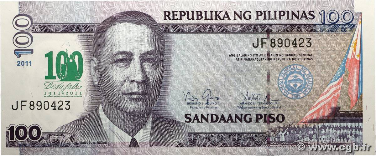 100 Piso Commémoratif PHILIPPINES  2011 P.212A NEUF