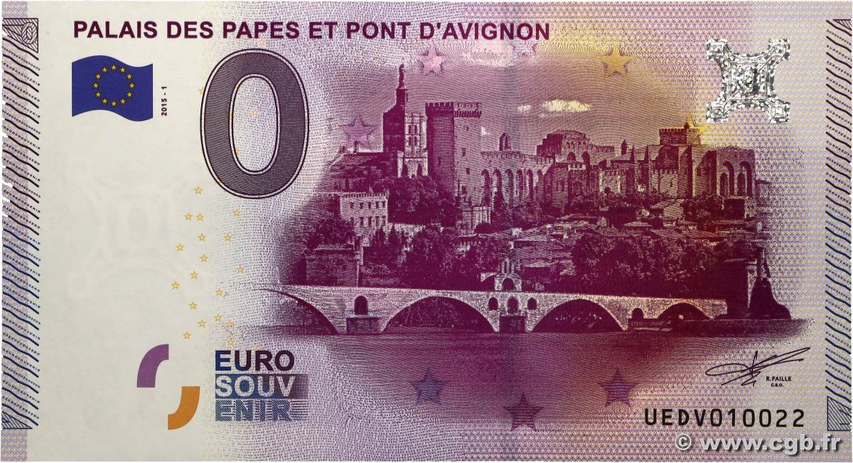 0 Euro FRANCE Regionalismus und verschiedenen Avignon 2015 P.- ST