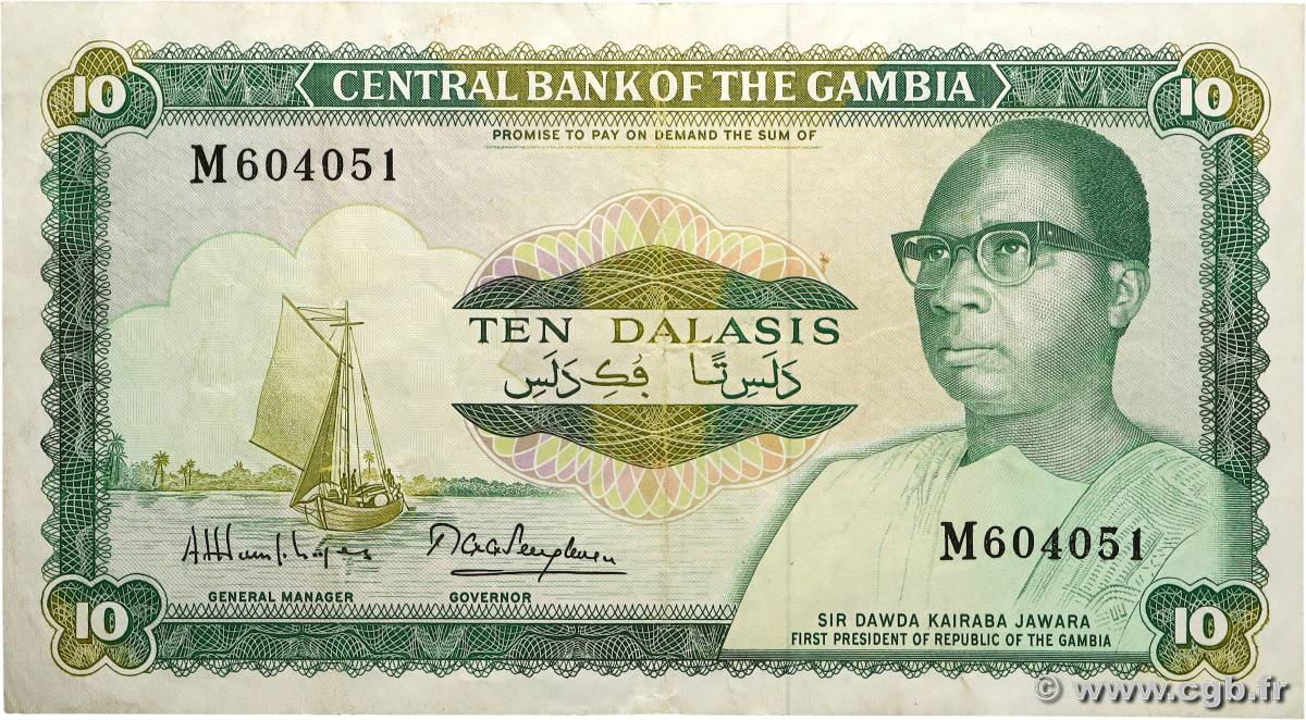 10 Dalasis GAMBIE  1972 P.06c TTB