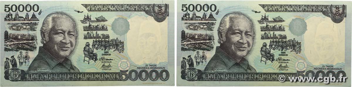 50000 Rupiah Remplacement INDONÉSIE  1997 P.136cr pr.NEUF