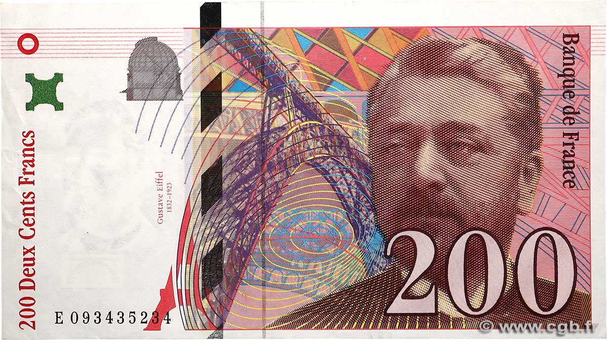 200 Francs EIFFEL Fauté FRANCIA  1999 F.75.05 MBC+