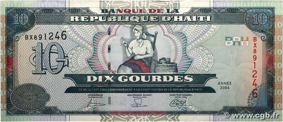 10 Gourdes HAÏTI  2004 P.265b SUP