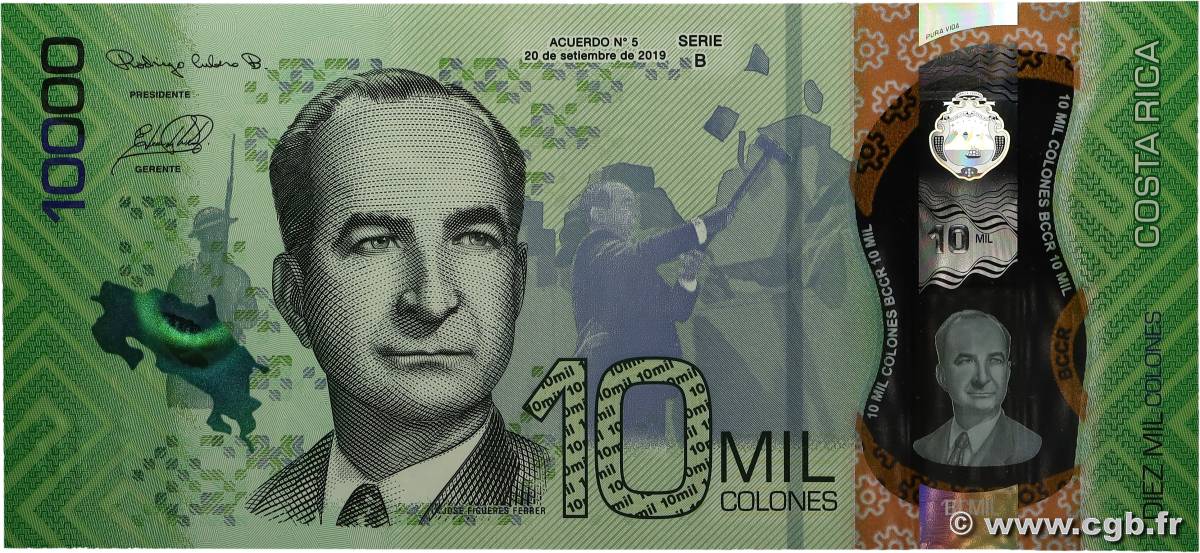10000 Colones COSTA RICA  2019 P.283 NEUF