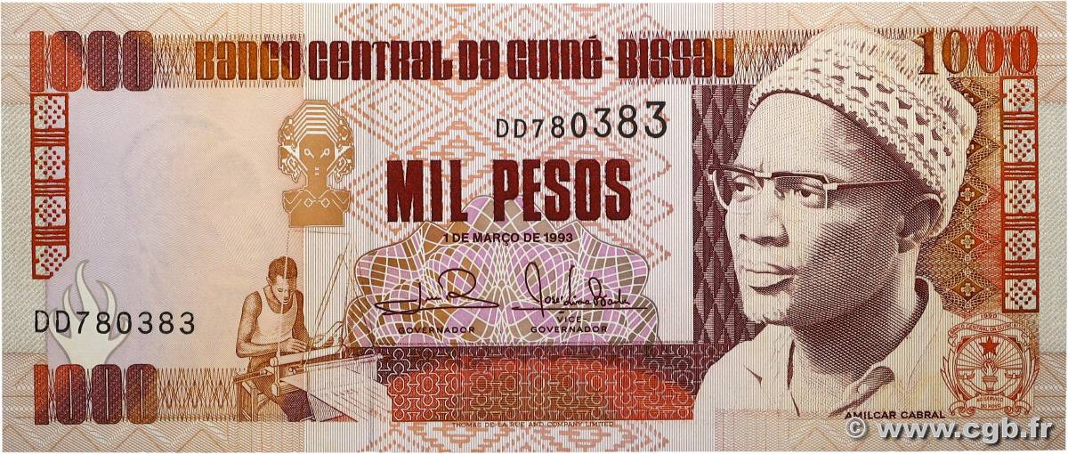 1000 Pesos GUINÉE BISSAU  1993 P.13b NEUF