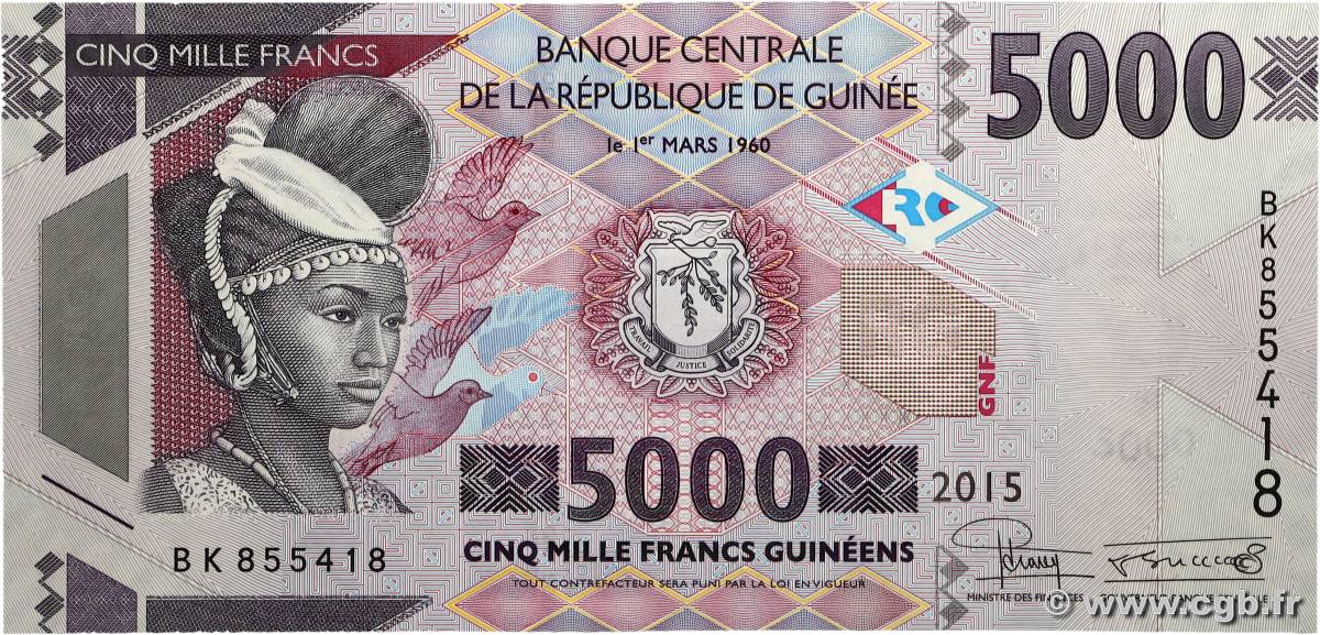 5000 Francs  GUINÉE  2015 P.49 pr.NEUF