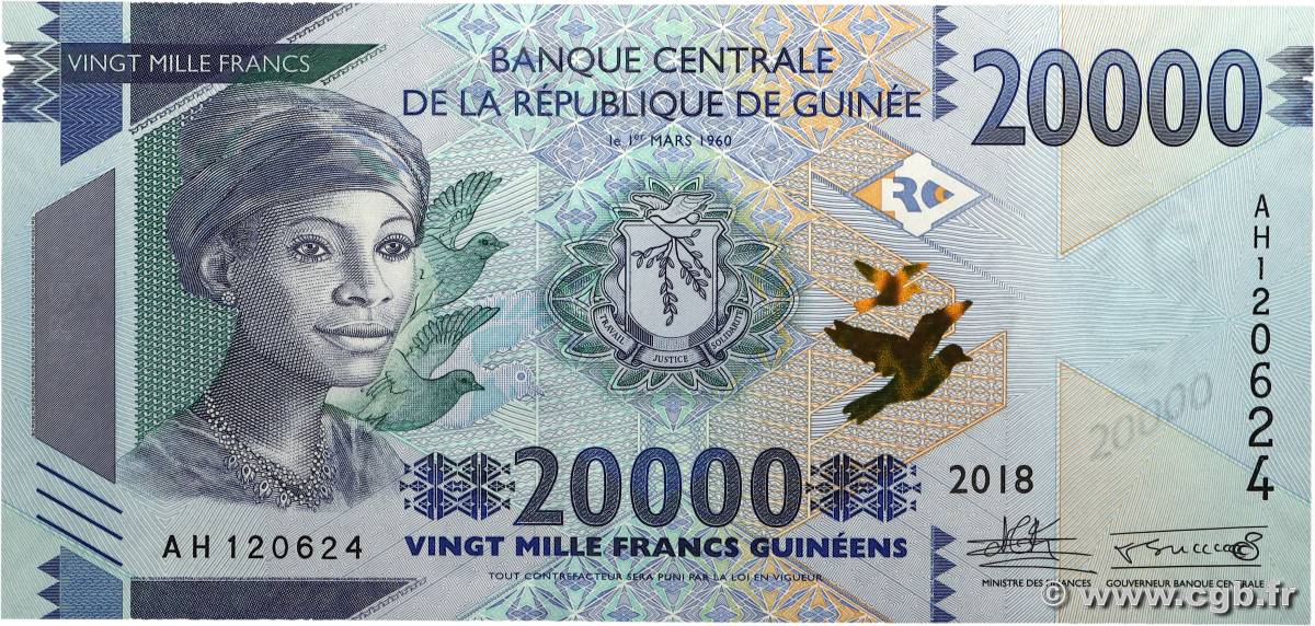 20000 Francs  GUINÉE  2018 P.50 NEUF