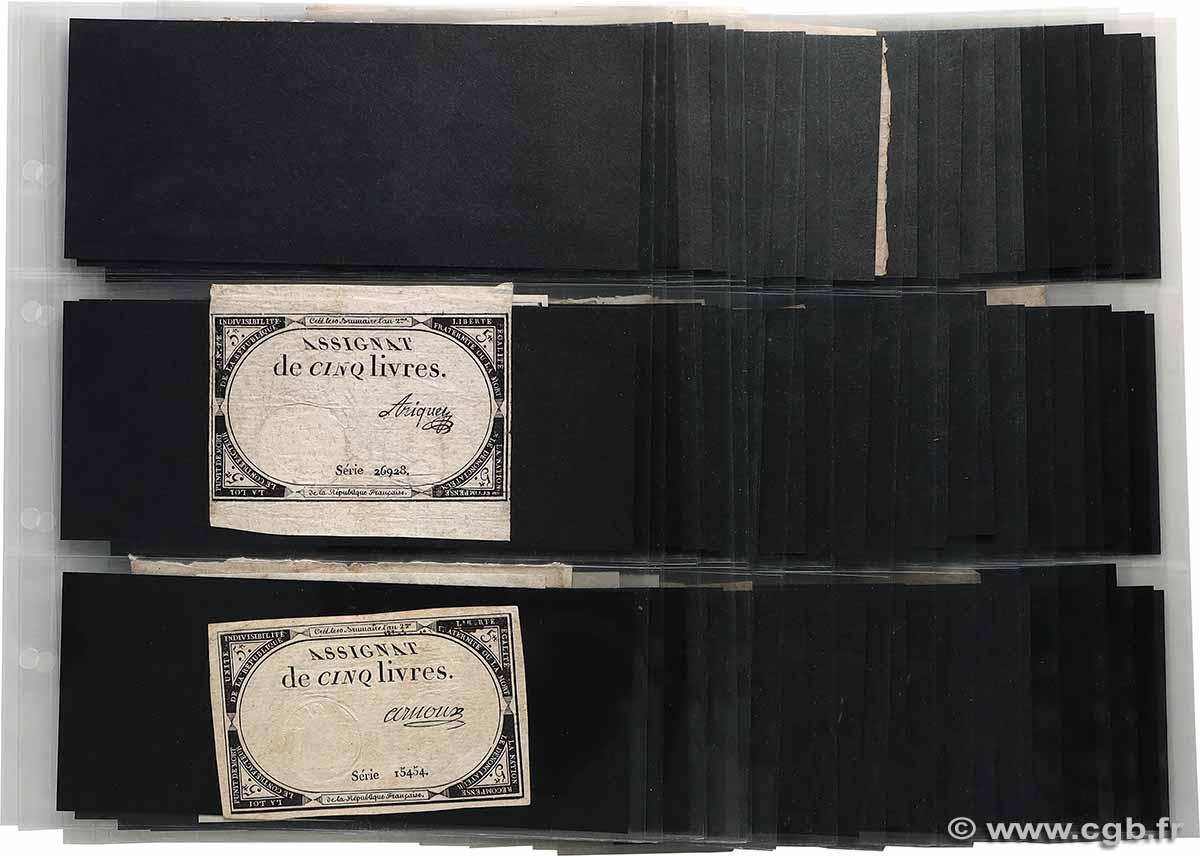 5 Livres Lot FRANCIA  1793 Ass.46a BC a MBC