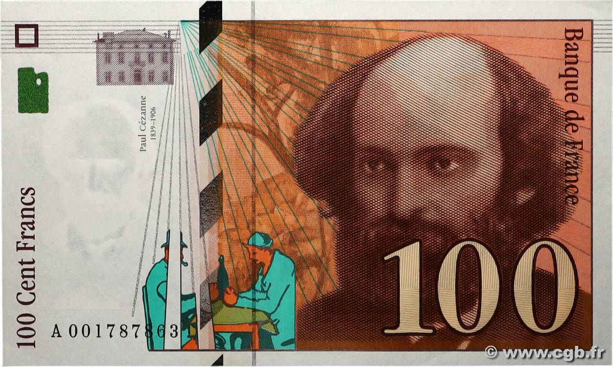 100 Francs CÉZANNE FRANCE  1997 F.74.01 pr.NEUF