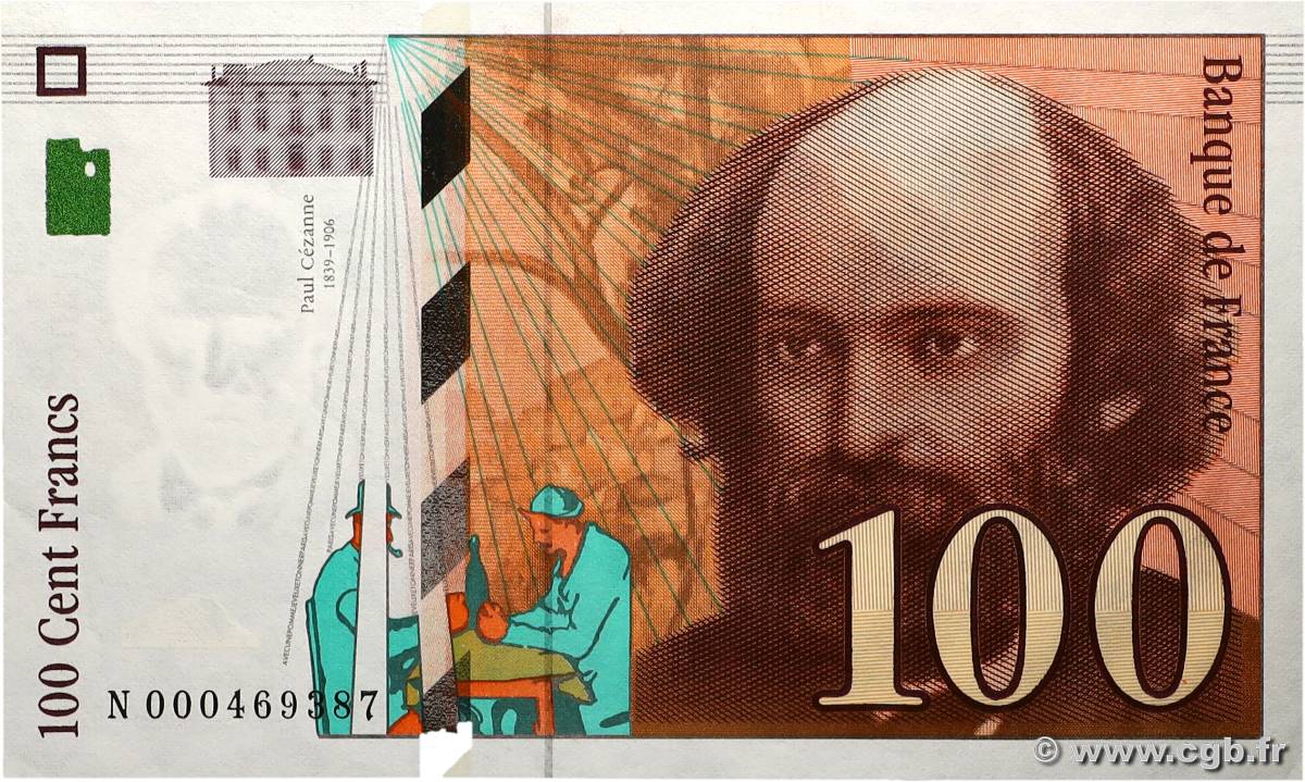 100 Francs CÉZANNE FRANCE  1997 F.74.01 SUP