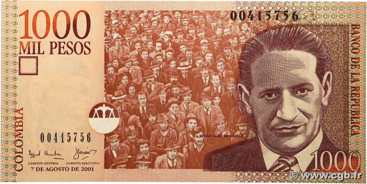 1000 Pesos COLOMBIE  2001 P.450a NEUF