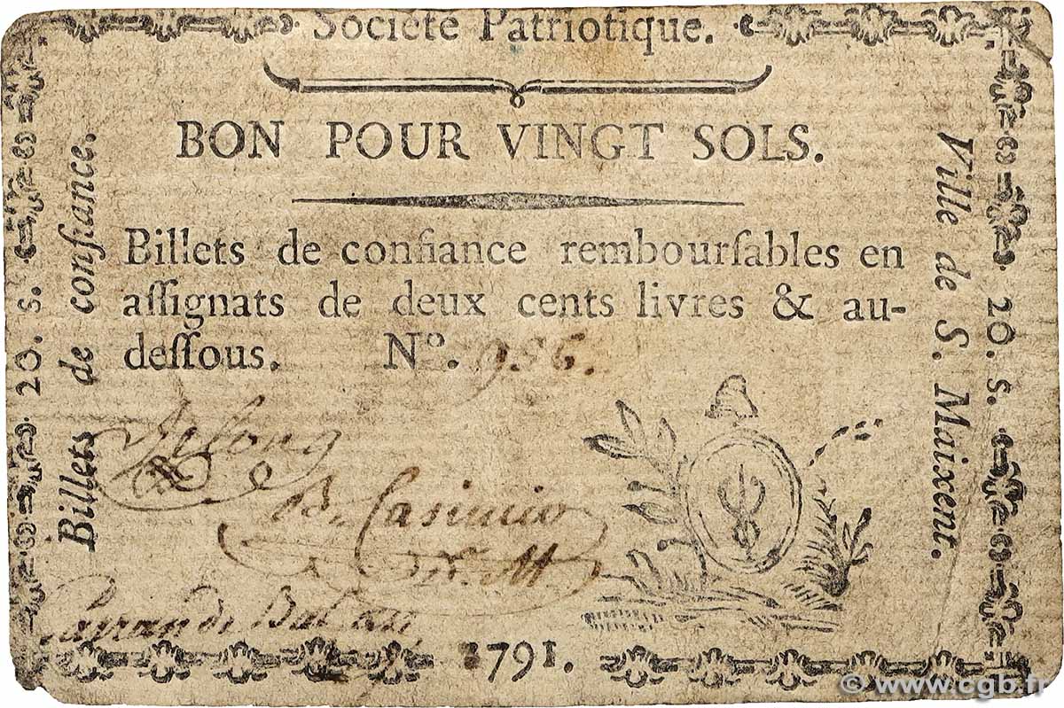 15 Sols FRANCE régionalisme et divers Saint-Maixent 1791 Kc.79.064 TB+