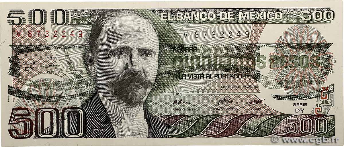 500 Pesos MEXIQUE  1984 P.079b pr.NEUF