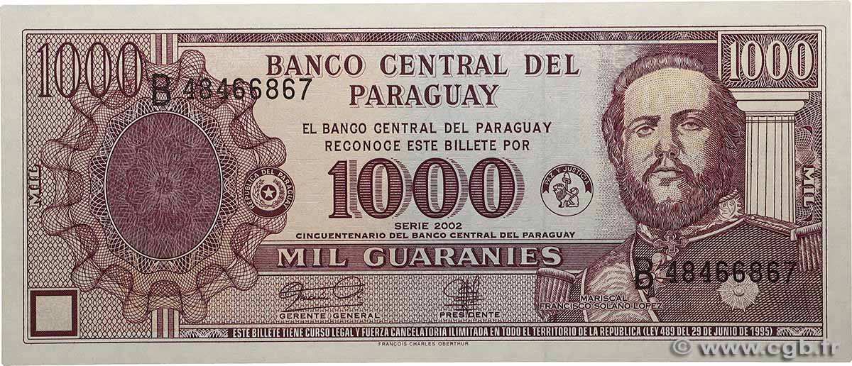 1000 Guaranies PARAGUAY  2002 P.221 NEUF